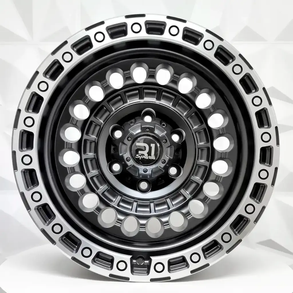 RIN 17X9 6-139.7 R1 SPORT DX199 MATT BLACK MACHINE LINE ET0 CB110.1