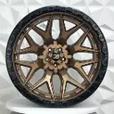 RIN 22X12 5-114.3 R1 SPORT 1891B MATTE BRONZE+MATTE BACK LIP+RIVETS ET-44 CB73.1