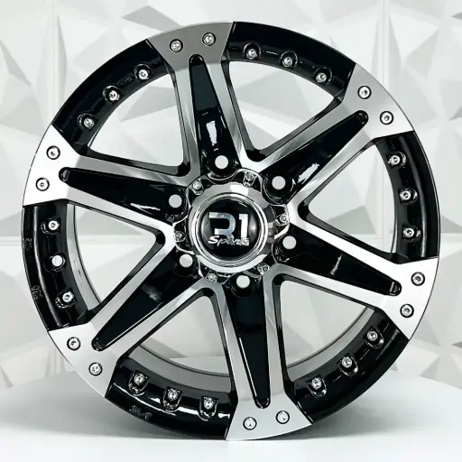 [160104] RIN 16X8 5-120 R1 SPORT 961 BLACK MACHINE FACE ET0 CB83